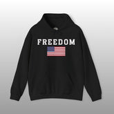 American Pride US Flag FREEDOM Pullover Hoodie